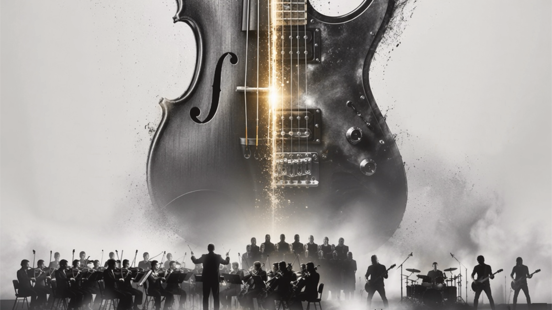 Klassik meets Rock – Geige und E-Gitarre vor Orchester und Band